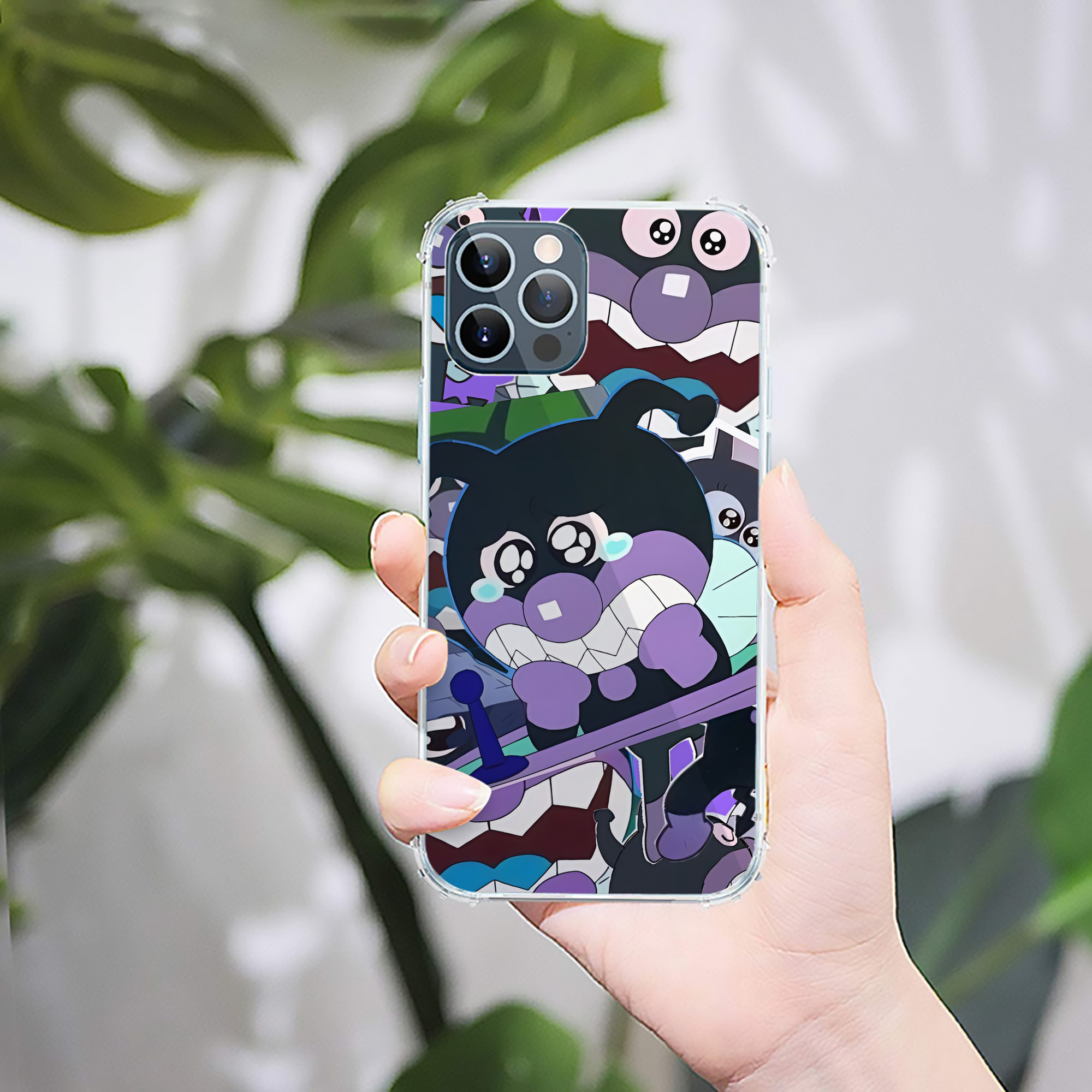 （画像用） アンパンマン Anpanman 【iPhone 12シリーズ対応】透明スマホケース（クリアソフトケース）
